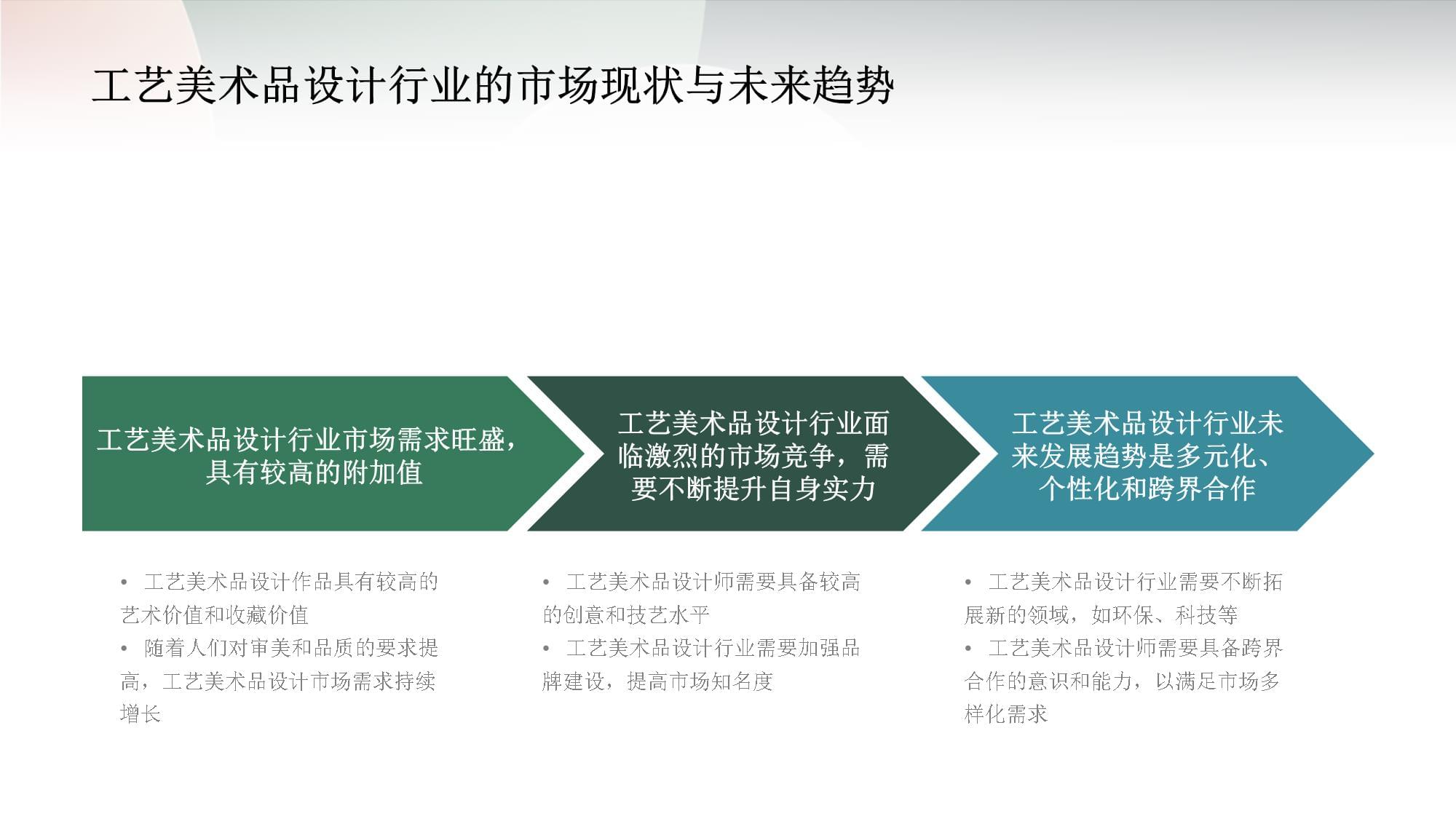 工藝美術(shù)品設(shè)計(jì)的職業(yè)生涯規(guī)劃書 從匠心到品牌